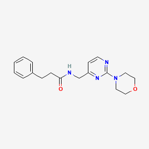 N-((2-morpholinopyrimidin-4-yl)methyl)-3-phenylpropanamide