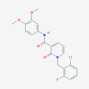 1-(2-chloro-6-fluorobenzyl)-N-(3,4-dimethoxyphenyl)-2-oxo-1,2-dihydropyridine-3-carboxamide