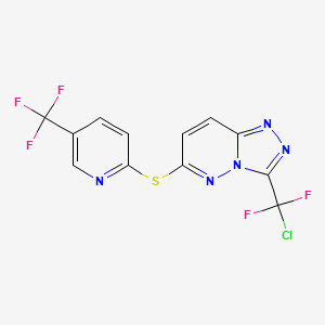 3-[Chloro(difluoro)methyl][1,2,4]triazolo[4,3-b]pyridazin-6-yl 5-(trifluoromethyl)-2-pyridinyl sulfide