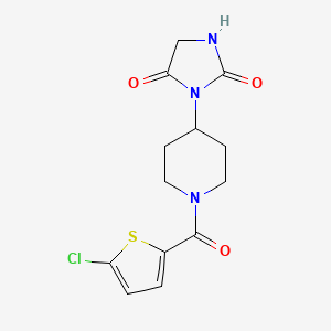 3-(1-(5-Chlorothiophene-2-carbonyl)piperidin-4-yl)imidazolidine-2,4-dione