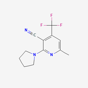 6-Methyl-2-(1-pyrrolidinyl)-4-(trifluoromethyl)nicotinonitrile