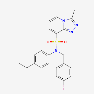 N-(4-ethylphenyl)-N-(4-fluorobenzyl)-3-methyl[1,2,4]triazolo[4,3-a]pyridine-8-sulfonamide