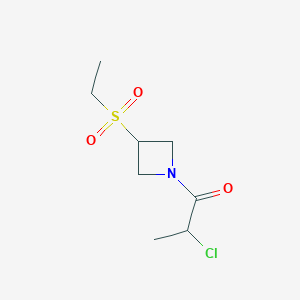 2-Chloro-1-(3-ethylsulfonylazetidin-1-yl)propan-1-one