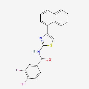 3,4-difluoro-N-(4-naphthalen-1-yl-1,3-thiazol-2-yl)benzamide
