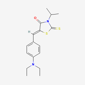 (Z)-5-(4-(diethylamino)benzylidene)-3-isopropyl-2-thioxothiazolidin-4-one