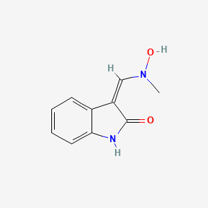 (3Z)-3-[[hydroxy(methyl)amino]methylidene]-1H-indol-2-one