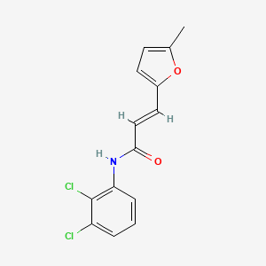 molecular formula C14H11Cl2NO2 B2701474 (2E)-N-(2,3-dichlorophenyl)-3-(5-methylfuran-2-yl)prop-2-enamide CAS No. 300813-77-8