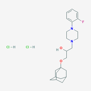 1-((3s,5s,7s)-Adamantan-1-yloxy)-3-(4-(2-fluorophenyl)piperazin-1-yl)propan-2-ol dihydrochloride