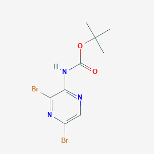 (3,5-Dibromo-pyrazin-2-yl)-carbamic acid tert-butyl ester