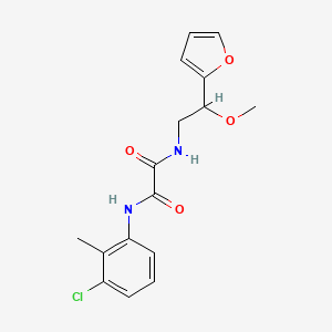N1-(3-chloro-2-methylphenyl)-N2-(2-(furan-2-yl)-2-methoxyethyl)oxalamide