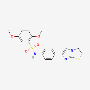 N-(4-(2,3-dihydroimidazo[2,1-b]thiazol-6-yl)phenyl)-2,5-dimethoxybenzenesulfonamide