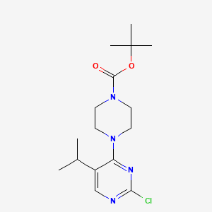 tert-Butyl 4-(2-chloro-5-isopropylpyrimidin-4-yl)piperazine-1-carboxylate