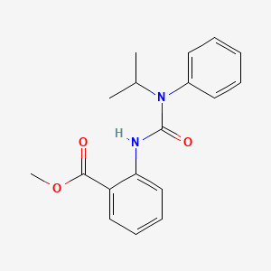molecular formula C18H20N2O3 B2701521 Methyl 2-{[phenyl(propan-2-yl)carbamoyl]amino}benzoate CAS No. 866153-41-5