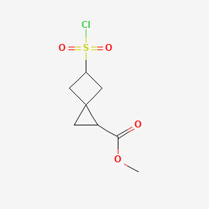 Methyl 5-(chlorosulfonyl)spiro[2.3]hexane-1-carboxylate