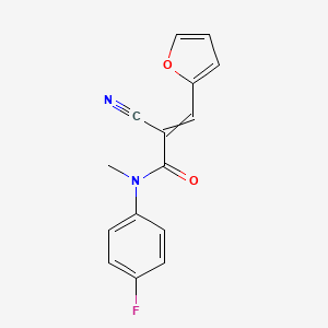2-cyano-N-(4-fluorophenyl)-3-(furan-2-yl)-N-methylprop-2-enamide