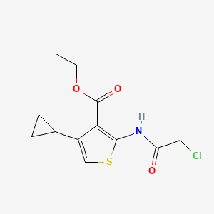 Ethyl 2-(2-chloroacetylamino)-4-cyclopropylthiophene-3-carboxylate