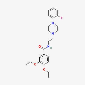 3,4-diethoxy-N-(2-(4-(2-fluorophenyl)piperazin-1-yl)ethyl)benzamide