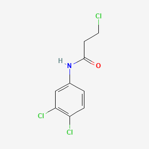 molecular formula C9H8Cl3NO B2701653 3-chloro-N-(3,4-dichlorophenyl)propanamide CAS No. 7160-21-6