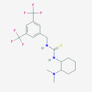 molecular formula C18H23F6N3S B2701686 CID 146012590 CAS No. 1908529-26-9
