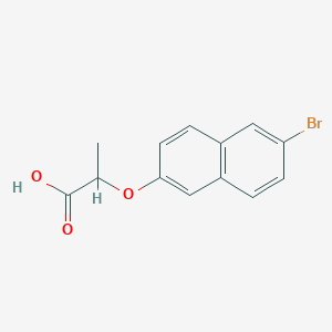 molecular formula C13H11BrO3 B2701688 2-(6-bromonaphthalen-2-yl)oxypropanoic Acid CAS No. 141791-37-9