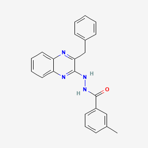 molecular formula C23H20N4O B2701717 N'-(3-benzylquinoxalin-2-yl)-3-methylbenzohydrazide CAS No. 477889-29-5