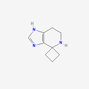 molecular formula C9H13N3 B2701720 3',5',6',7'-Tetrahydrospiro[cyclobutane-1,4'-imidazo[4,5-c]pyridine] CAS No. 1909313-05-8
