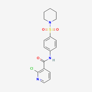 2-chloro-N-(4-piperidin-1-ylsulfonylphenyl)pyridine-3-carboxamide