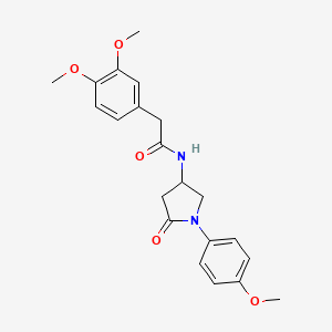 2-(3,4-dimethoxyphenyl)-N-(1-(4-methoxyphenyl)-5-oxopyrrolidin-3-yl)acetamide