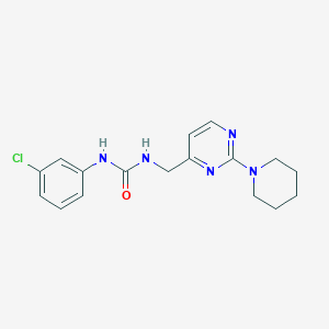 1-(3-Chlorophenyl)-3-((2-(piperidin-1-yl)pyrimidin-4-yl)methyl)urea
