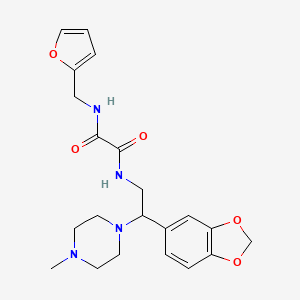 N1-(2-(benzo[d][1,3]dioxol-5-yl)-2-(4-methylpiperazin-1-yl)ethyl)-N2-(furan-2-ylmethyl)oxalamide