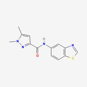 B2701770 N-(benzo[d]thiazol-5-yl)-1,5-dimethyl-1H-pyrazole-3-carboxamide CAS No. 1014092-31-9