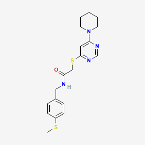 N-(4-(methylthio)benzyl)-2-((6-(piperidin-1-yl)pyrimidin-4-yl)thio)acetamide