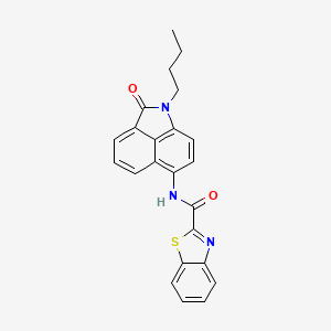 N-(1-butyl-2-oxo-1,2-dihydrobenzo[cd]indol-6-yl)benzo[d]thiazole-2-carboxamide