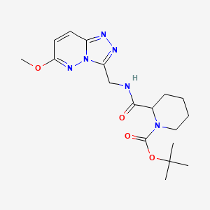 Tert-butyl 2-(((6-methoxy-[1,2,4]triazolo[4,3-b]pyridazin-3-yl)methyl)carbamoyl)piperidine-1-carboxylate
