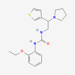 1-(2-Ethoxyphenyl)-3-(2-(pyrrolidin-1-yl)-2-(thiophen-3-yl)ethyl)urea