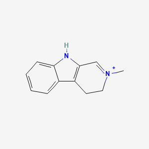 2-methyl-4,9-dihydro-3H-beta-carbolin-2-ium