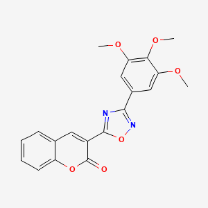 3-[3-(3,4,5-trimethoxyphenyl)-1,2,4-oxadiazol-5-yl]-2H-chromen-2-one