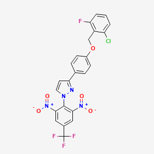3-{4-[(2-chloro-6-fluorobenzyl)oxy]phenyl}-1-[2,6-dinitro-4-(trifluoromethyl)phenyl]-1H-pyrazole