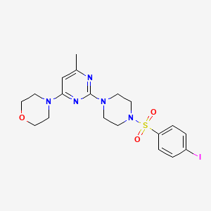 4-(2-(4-((4-Iodophenyl)sulfonyl)piperazin-1-yl)-6-methylpyrimidin-4-yl)morpholine