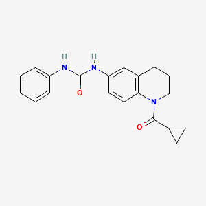 1-(1-(Cyclopropanecarbonyl)-1,2,3,4-tetrahydroquinolin-6-yl)-3-phenylurea
