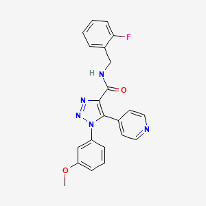 N-(2-fluorobenzyl)-1-(3-methoxyphenyl)-5-(pyridin-4-yl)-1H-1,2,3-triazole-4-carboxamide