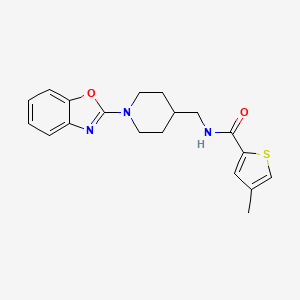 N-((1-(benzo[d]oxazol-2-yl)piperidin-4-yl)methyl)-4-methylthiophene-2-carboxamide
