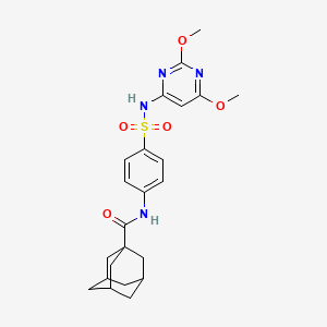 N-[4-[(2,6-dimethoxypyrimidin-4-yl)sulfamoyl]phenyl]adamantane-1-carboxamide
