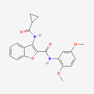 3-(cyclopropanecarboxamido)-N-(2,5-dimethoxyphenyl)benzofuran-2-carboxamide