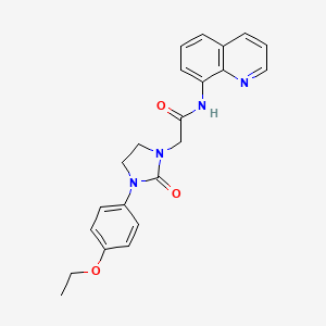2-(3-(4-ethoxyphenyl)-2-oxoimidazolidin-1-yl)-N-(quinolin-8-yl)acetamide