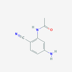 molecular formula C9H9N3O B2701878 N-(5-amino-2-cyanophenyl)acetamide CAS No. 196394-40-8