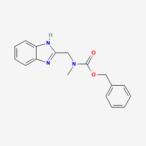 molecular formula C17H17N3O2 B2701881 benzyl ((1H-benzo[d]imidazol-2-yl)methyl)(methyl)carbamate CAS No. 941893-22-7