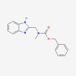 molecular formula C17H17N3O2 B2701881 benzyl N-[(1H-1,3-benzodiazol-2-yl)methyl]-N-methylcarbamate CAS No. 941893-22-7
