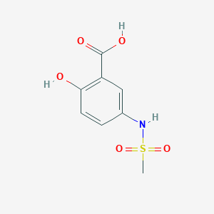 molecular formula C8H9NO5S B2701883 2-Hydroxy-5-methanesulfonamidobenzoic acid CAS No. 926243-08-5