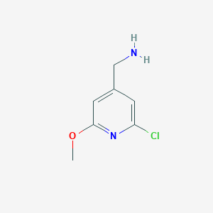 molecular formula C7H9ClN2O B2701887 (2-Chloro-6-methoxypyridin-4-YL)methanamine CAS No. 1256788-06-3